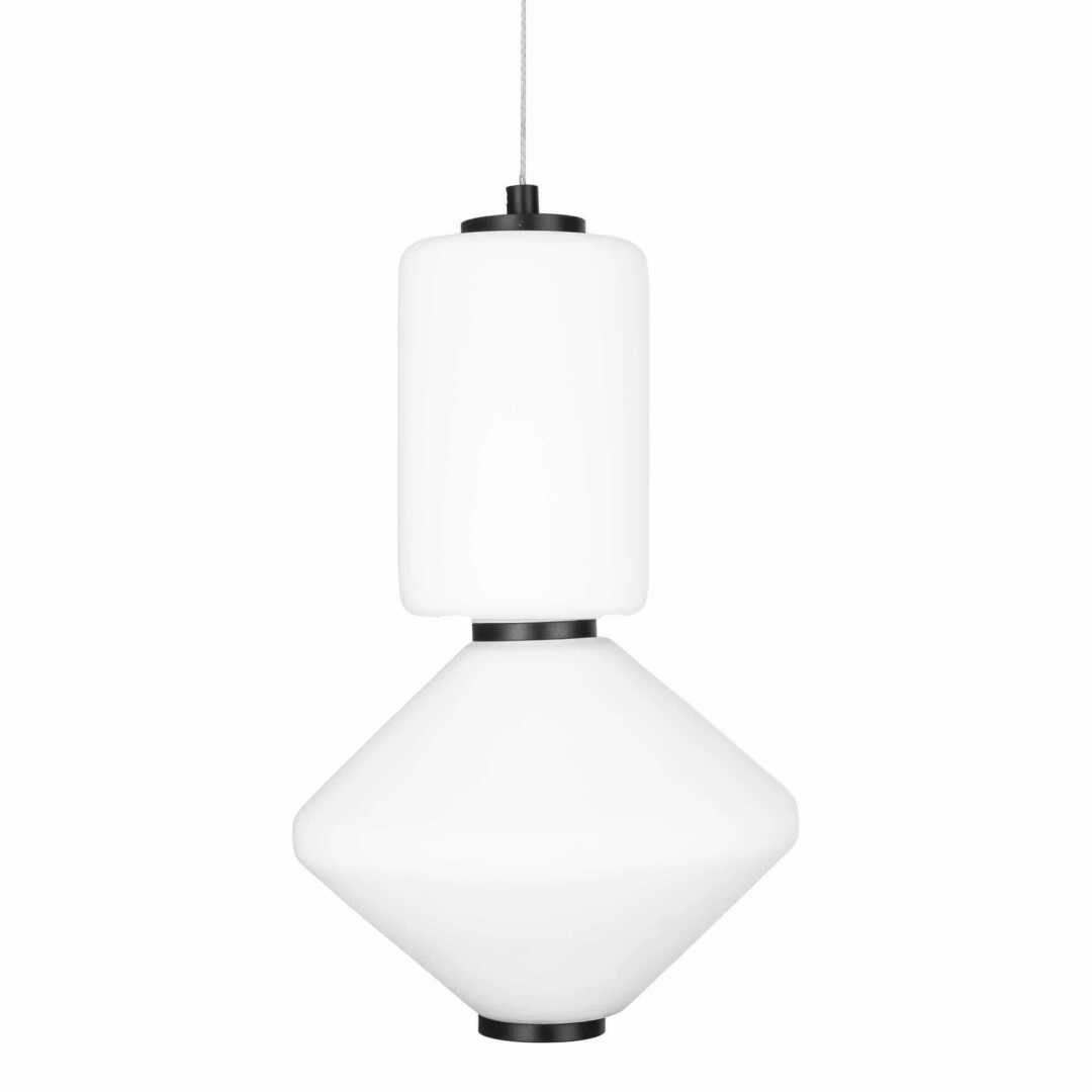 previzualizare Lampa suspendată Max Light Akiko P0467 negru metal sticlă 20 cm LED 16W Lampa suspendată Max Light Akiko P0467 negru metal sticlă 20 cm LED 16W
