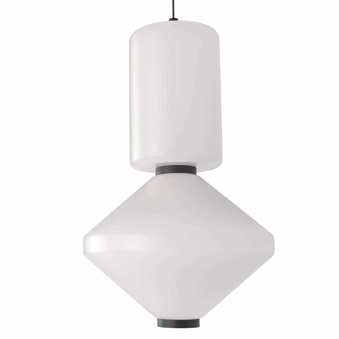 Afişa Lampa suspendată Max Light Akiko P0467 negru metal sticlă 20 cm LED 16W Lampa suspendată Max Light Akiko P0467 negru metal sticlă 20 cm LED 16W