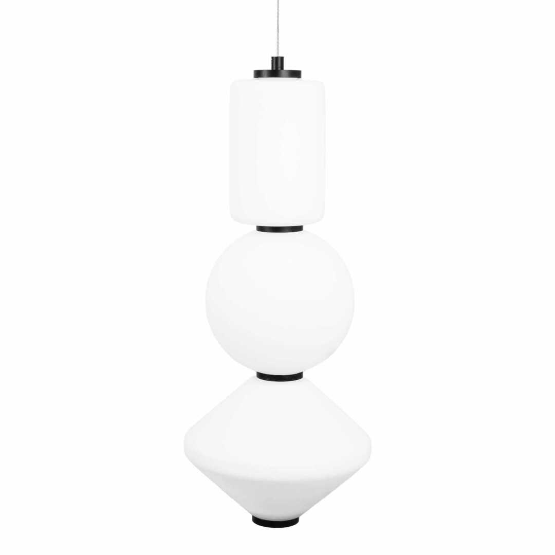 previzualizare Lampa suspendata Max Light Akiko P0468 negru 20 cm LED 16W metal sticla Lampa suspendata Max Light Akiko P0468 negru 20 cm LED 16W metal sticla
