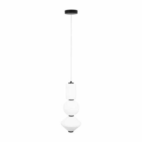 Verifica Lampa suspendata Max Light Akiko P0468 negru 20 cm LED 16W metal sticla