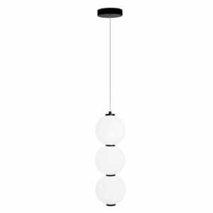 Lampă suspendată Max Light TAMA P0470 negru/alb 16 cm LED 23W small 1