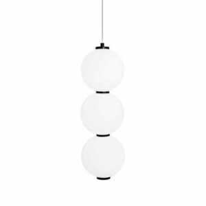 Lampă suspendată Max Light TAMA P0470 negru/alb 16 cm LED 23W small 0