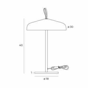 Lampă de birou Max Light Nord T0049 neagră 40 cm 3000K small 3