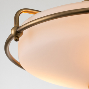 Lampă Griffin cu 3 lumini semicerc - alamă stinsă Elstead small 2