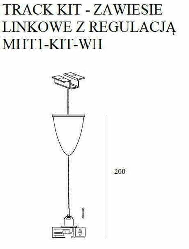 Verifica Suspensie cablu Max Light MAX alb 200 cm aluminiu MHT1-KIT-WH