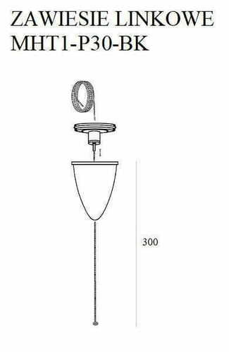 Verifica Suspensie iluminat Max Light LINE negru aluminiu 3 m MHT1-P30-BK