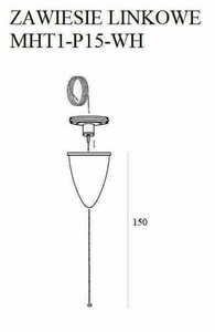 Cablu suspendare Max Light MAX 1.5 m alb aluminiu MHT1-P15-WH small 1