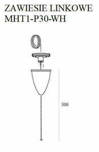 Suspensie cablu Max Light MAX 3 m alb aluminiu MHT1-P30-WH small 1