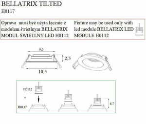 Spot LED încastrat Max Light Bellatrix H0117 alb 9W 3000K Ø10,5 cm dimabil 4 Spot LED încastrat Max Light Bellatrix H0117 alb 9W 3000K Ø10,5 cm dimabil small 4