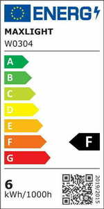 Aplica de perete LED Max Light Hana W0304 aurie 6W 3000K small 5