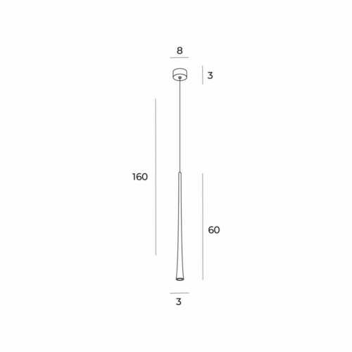 Verifica Lampa suspendată Max Light COFFEE P0485 aur metal LED 7W 3000K 3 cm