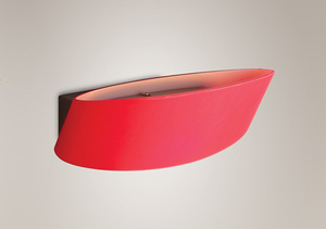 Lampă de perete Max Light Parete W0077 crom roșu sticlă oglindită R7s 1x40W small 1