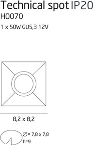 Spot încastrat Max Light Technical H0070 crem aluminiu 50W IP20 1 Spot încastrat Max Light Technical H0070 crem aluminiu 50W IP20 small 1