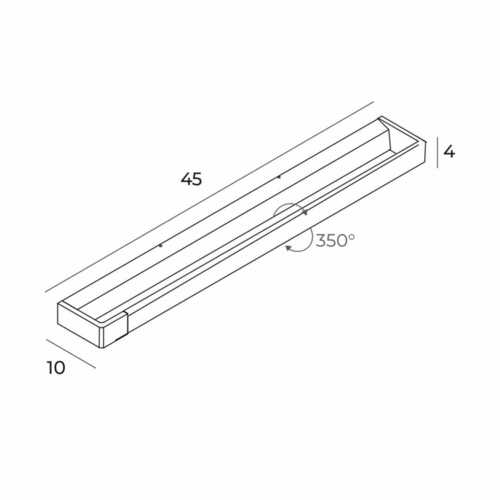 Verifica Aplica perete LED Max Light Flink W0307 negru 12W 3000K 45 cm
