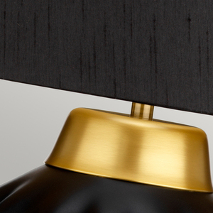 Lampă de masă Bexley - 1 sursă de lumină - Negru/alamă perlată Quintiesse small 2