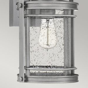 Aplică de exterior Quintiesse Booker QN-BOOKER-M-IA, argintie, 1×E27 small 2