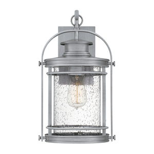 Aplică de exterior Quintiesse Booker QN-BOOKER-M-IA, argintie, 1×E27 small 3