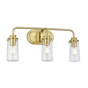 Aplică Braelyn - 3 surse de lumină - Alamă perlată Quintiesse small 0