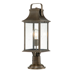 Felinar exterior pe soclu Quintiesse Grant E27, bronz, 64,8 cm small 0