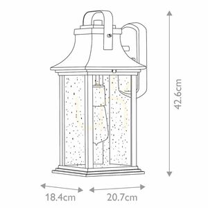 Aplică de exterior Quintiesse Grant, medie, bronz, 1×E27 small 6