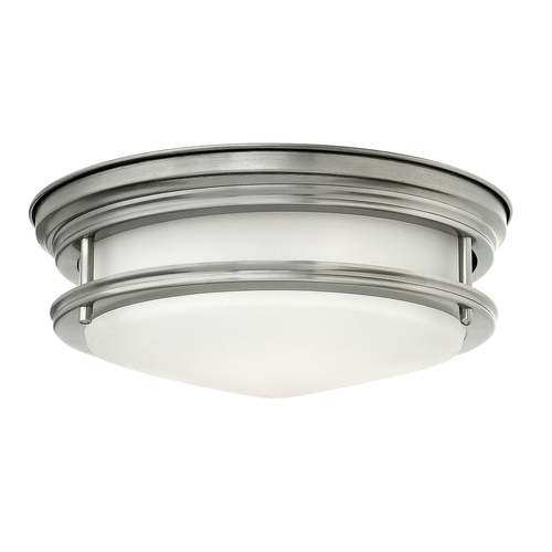 Verifica Hadrian plafond - 2 surse de lumină - sticlă opală - nichel antic Quintiesse