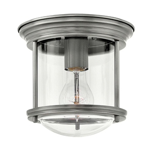 Plafonieră Quintiesse Hadrian QN-HADRIAN-MINI-F-AN-CLEAR, nichel antichizat, sticlă transparentă, E27 small 0