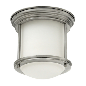 Hadrian plafond - 1 sursă de lumină - Sticlă opală - Nichel antic Quintiesse small 0