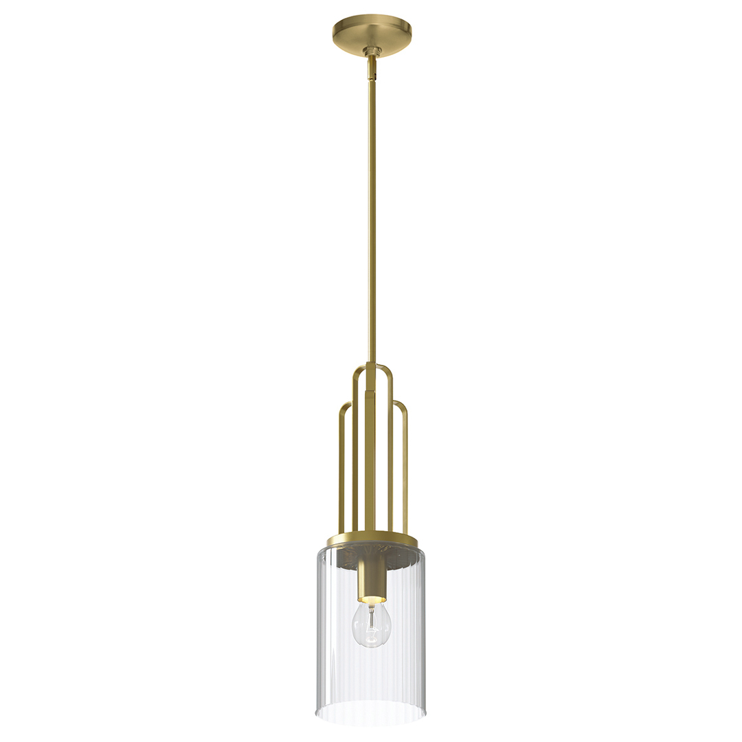 Lampă suspendată Kimrose - 1 sursă de lumină - Alamă naturală perlată Quintiesse