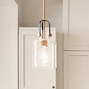 Lampă suspendată Kitner - 1 sursă de lumină - Alamă naturală Quintiesse small 6