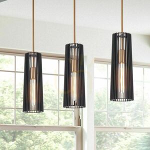 Lampă suspendată Quintiesse Linara QN-LINARA-P-BK, 1×E27, negru / alamă naturală small 6