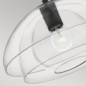 Lampă suspendată Lotus - 1 sursă de lumină - Quintiesse negru small 2