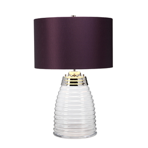 Lampă de masă Milne - 2 surse de lumină - Abajur violet Quintiesse small 3