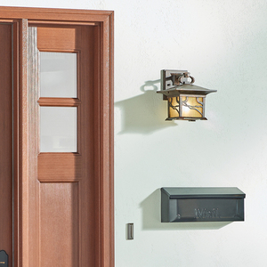 Aplică de exterior Quintiesse Morris QN-MORRIS-M cupru îmbătrânit, sticlă iridizată, E27 max 60 W, IP44, 237 mm small 4