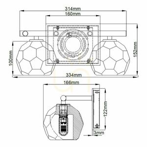 Aplică de baie Quintiesse Regalia QN-REGALIA2-PC-BATH, crom lustruit, 2 × G9 small 6