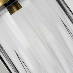 Lampă de masă Quintiesse Reno E27 – sticlă fumurie, alamă antichizată small 6