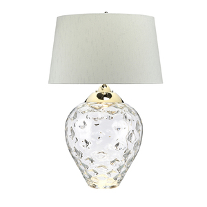 Lampă de masă mare Samara - 2 surse de lumină - sticlă transparentă Quintiesse small 3