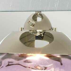 Lampă de masă mare Quintiesse Samara – sticlă de culoarea prunei, 2 surse de lumină small 4