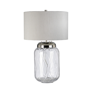 Lampă de masă Sola - 2 surse de lumină - Abajur argintiu Quintiesse small 1