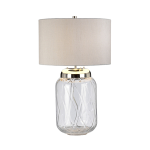Lampă de masă Sola - 2 surse de lumină - Abajur argintiu Quintiesse small 2
