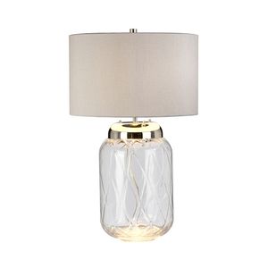 Lampă de masă Sola - 2 surse de lumină - Abajur argintiu Quintiesse small 3