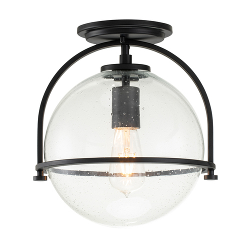 Verifica Somerset Plafond - 1 sursă de lumină - Sticlă transparentă - Black Quintiesse