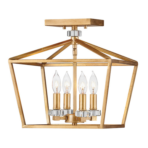 Verifica Lustră și plafonieră Quintiesse Stinson QN-STINSON-4P-M-DBR 4×E14 alamă