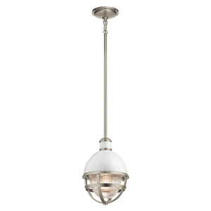 Lampă suspendată Tollis - 1 sursă de lumină - Alb/ Nichel periat Quintiesse small 0