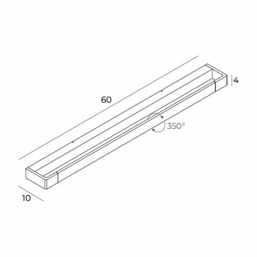 Verifica Aplică de perete LED Max Light FLINK W0309 neagră 60 cm IP44 18W