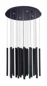 Lustra suspendată Max Light Organic P0419D neagră LED 45W 62 cm small 0