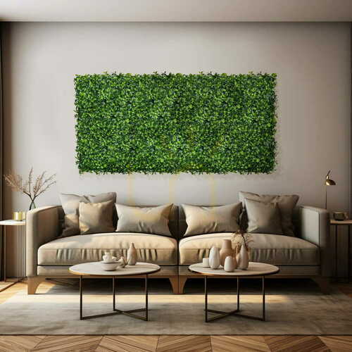 Verifica Panou vegetal artificial Green Designers Barwinek UV, verde, 50 × 50 cm