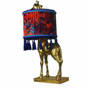 Lampă decorativă Las Plumas Antonio – girafă aurie, E27, 70 cm small 4