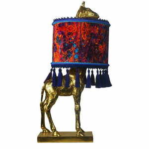 Lampă decorativă Las Plumas Antonio – girafă aurie, E27, 70 cm small 0