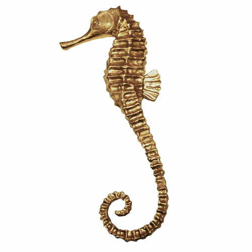 Verifica Figurină aurie de căluț de mare pentru lampă FIGURE S N°6 Las Plumas, 30 cm
