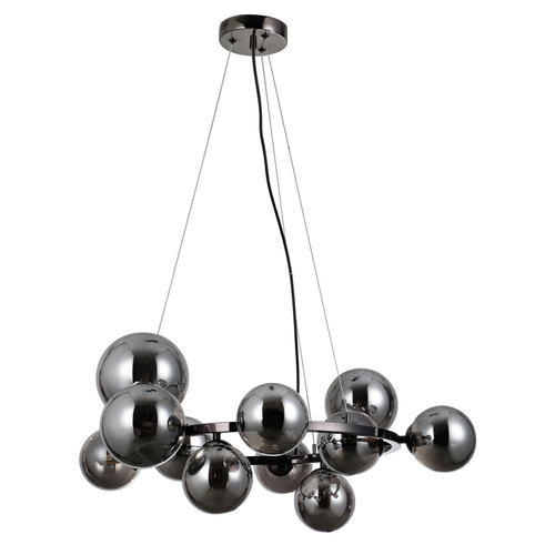 Verifica Pandantiv Italux Canello negru 11 becuri LED sticlă metal PND-406007-11A-BL